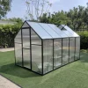 Serre de jardin en aluminium et polycarbonate 5,17 m² - 292x177x192 cm* Clearance