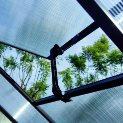 Serre de jardin en aluminium et polycarbonate 5,17 m² - 292x177x192 cm* Clearance