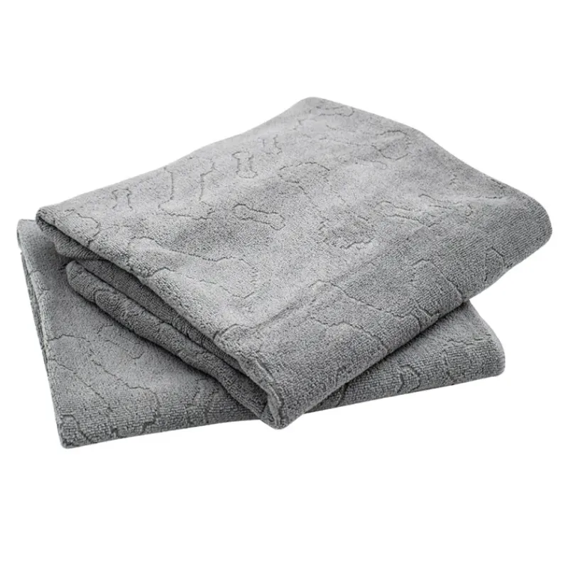 Serviette Microfibre pour Chien - Motif Os Gris 110x60cm* Best
