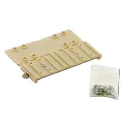 Set de fixation grillage pour mangeoire fibre de verre chocolat*Olba New