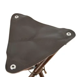 Siège de battue en frêne avec assise croute de cuir de buffle hauteur 80cm* New