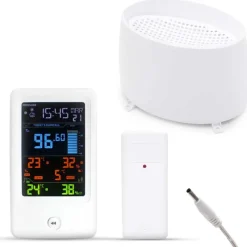 Station météo connectée avec pluviomètre - Affichage couleur et alertes météo* Hot