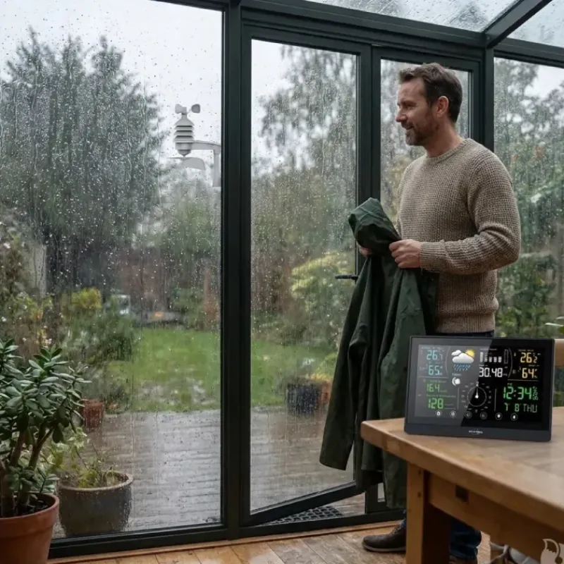 Station météo pro radiopilotée tactile Tx humidité, vitesse vent* Clearance