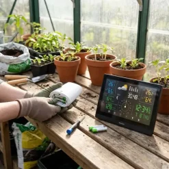 Station météo pro radiopilotée tactile Tx humidité, vitesse vent* Clearance