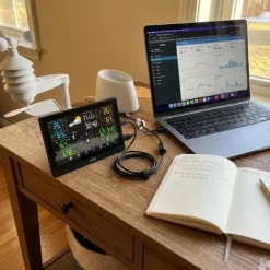 Station météo pro radiopilotée tactile Tx humidité, vitesse vent* Clearance