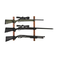 Support mural pour 3 armes en bois et acier - 315.0650* Clearance