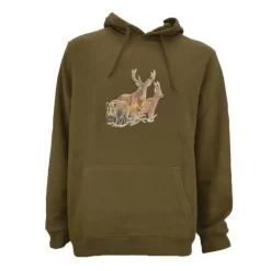 Sweat à capuche kaki grands animaux ®*Bartavel Sale