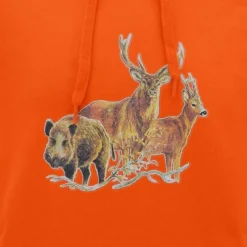 Sweat à capuche orange grands animaux ®*Bartavel Discount