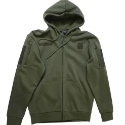 Sweat Militaire Spider Homme - Vert - Manches Longues - Capuche - DCA France* Online