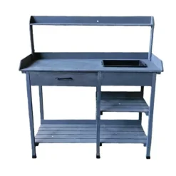 Table de rempotage en bois avec bac plastique - 114x46x120cm* Online