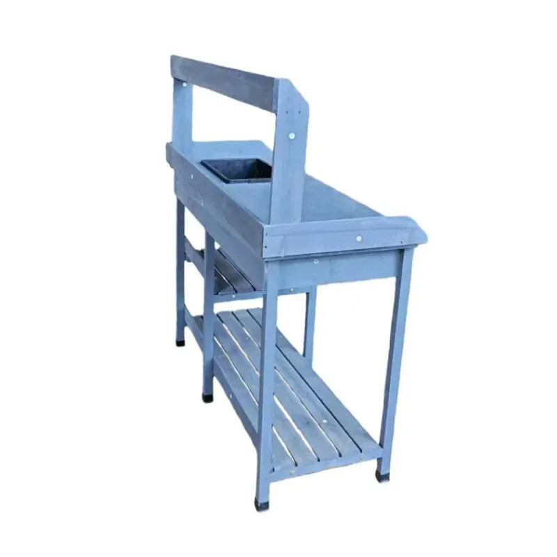 Table de rempotage en bois avec bac plastique - 114x46x120cm* Online