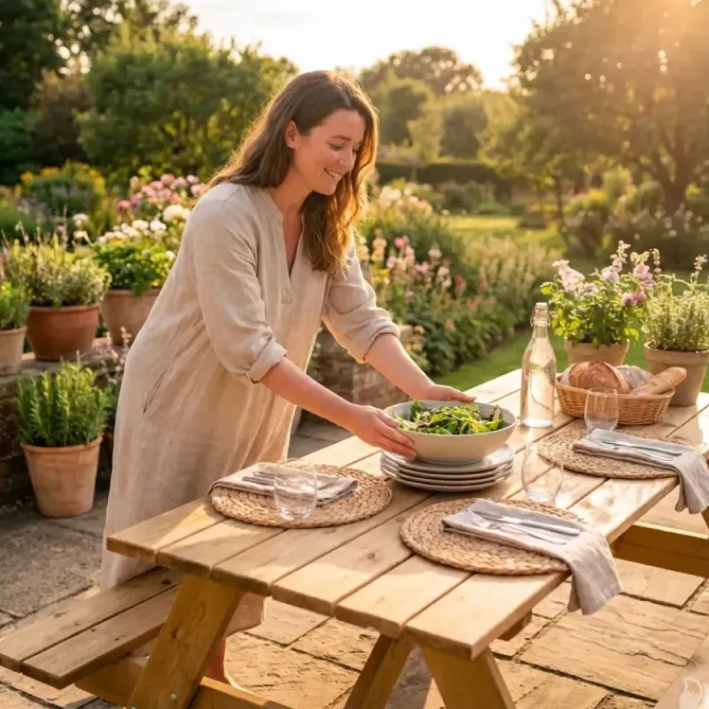 Table pique-nique en bois traité autoclave 160 cm* Discount