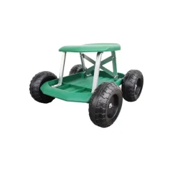 Tabouret de jardin à roulettes 49,5x43x30,5cm - Charge max 200kg*