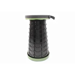 Tabouret télescopique kaki et noir réglable en hauteur de 6 à 45 cm* Outlet
