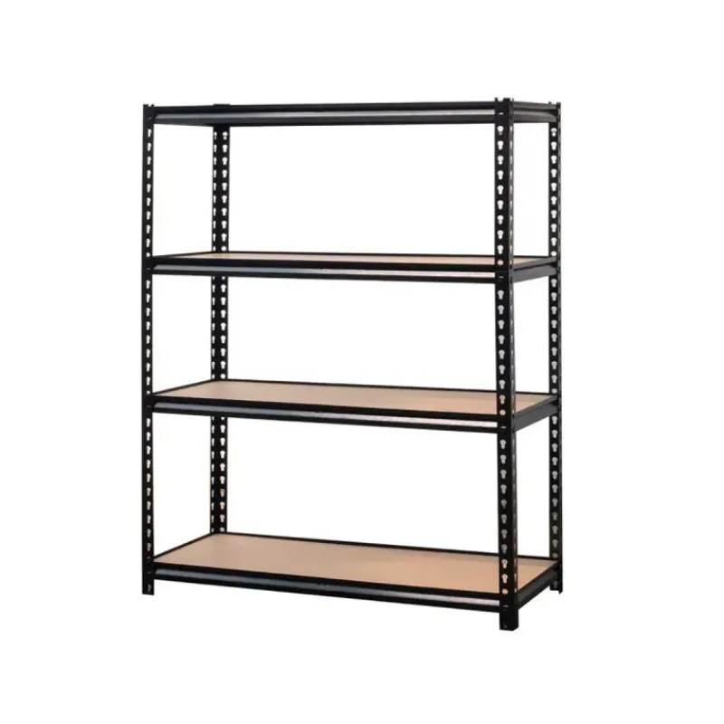 Étagère industrielle 4 niveaux 180x60x180 cm - Noire - Charge 60 kg/étagère* New