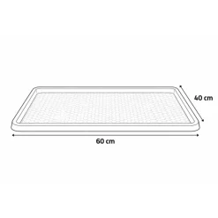 Tapis flexible polyvalent 60x40cm noir chaussures maison voiture* New