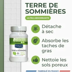 Terre de Sommières Naturelle 200g - Détachant Multi-Supports Éco-Certifié*Starwax Online