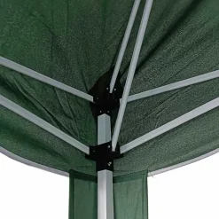 Tonnelle pliante 3x4 m en acier verte avec parois latérales* New