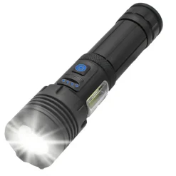 Torche Bright 2000 lumens 3 niveaux d'intensité, en alliage d'alu*