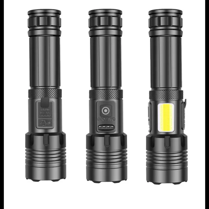 Torche Bright 2000 lumens 3 niveaux d'intensité, en alliage d'alu*