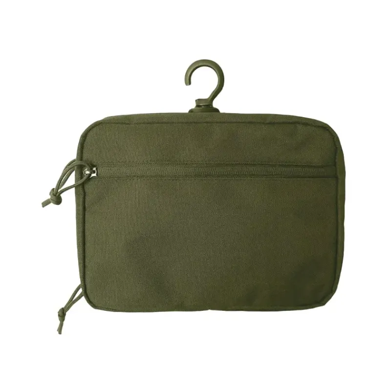 Trousse de toilette verte en polyester déperlant avec miroir amovible - DCA France* Best