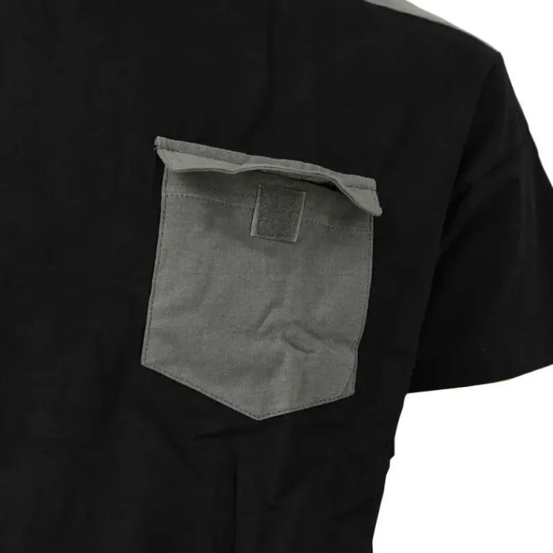 T-Shirt de travail Brooklyn coton bicolore noir / gris M à 4XL*Bartavel Online