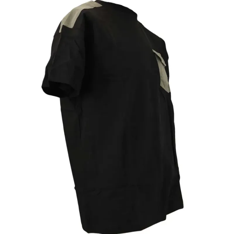 T-Shirt de travail Brooklyn coton bicolore noir / gris M à 4XL*Bartavel Online