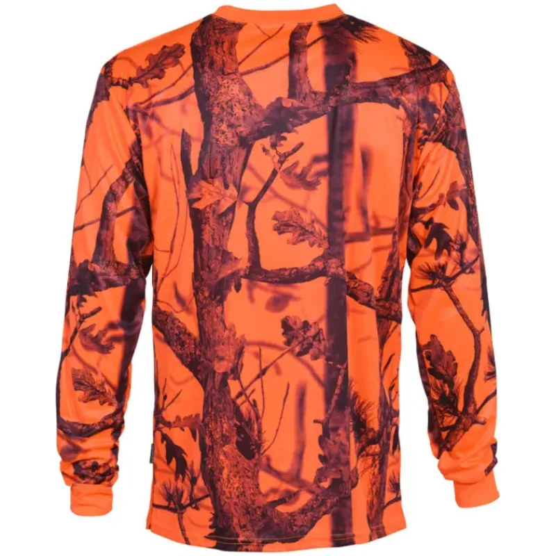 T-shirt Ghost Camo Manches Longues 100% Polyester Col Rond* Discount