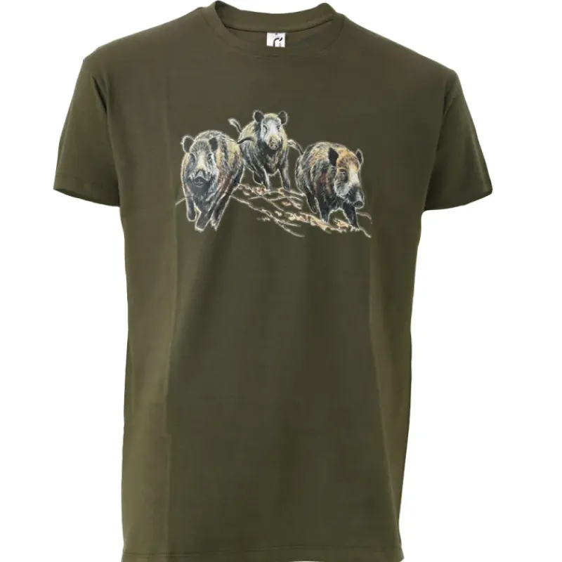 T-shirt kaki sangliers ®*Bartavel Best