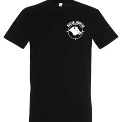 T-Shirt noir 100% coton manches courtes logo 1*Keiler Hunter New