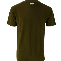 T-shirt manches courtes coupe droite 100% coton kaki S à 3XL* Sale