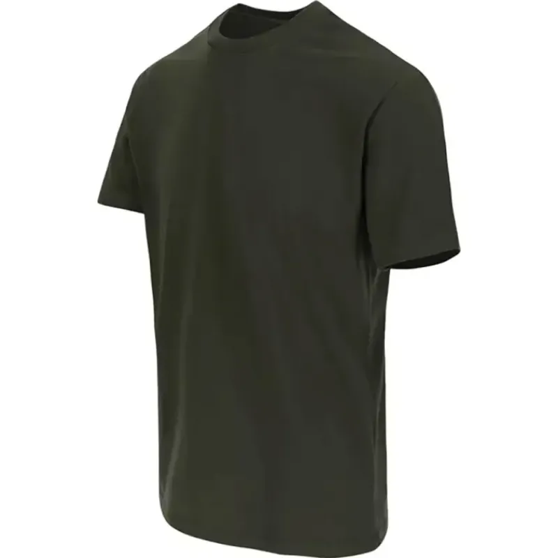 T-shirt manches courtes ® Homme - Col rond - Kaki - 100% coton 190 g/m²*Herock Outlet