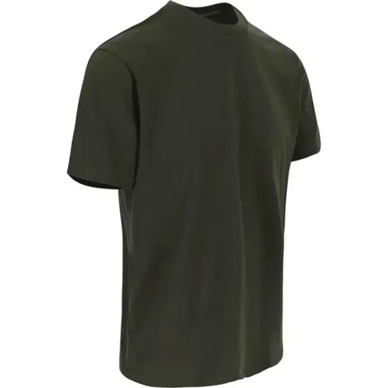 T-shirt manches courtes ® Homme - Col rond - Kaki - 100% coton 190 g/m²*Herock Outlet