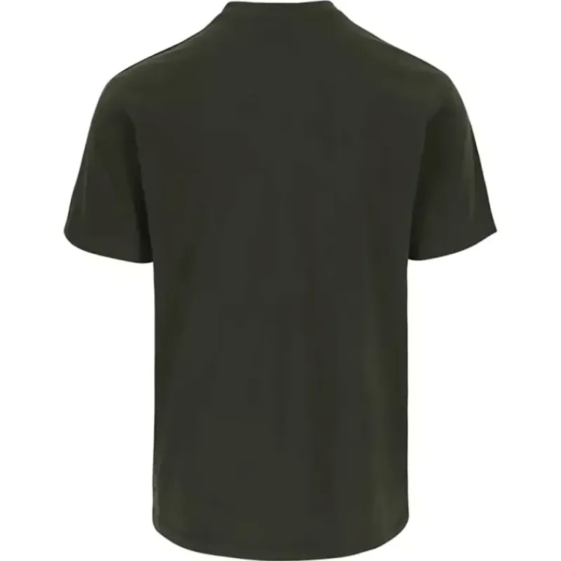 T-shirt manches courtes ® Homme - Col rond - Kaki - 100% coton 190 g/m²*Herock Outlet