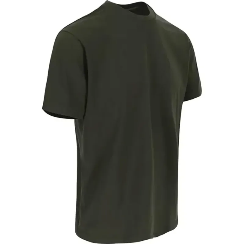 T-shirt manches courtes ® Homme - Col rond - Kaki - 100% coton 190 g/m²*Herock Outlet