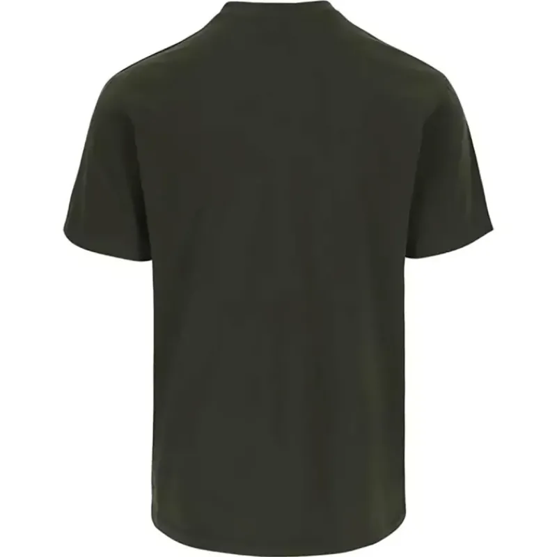 T-shirt manches courtes ® Homme - Col rond - Kaki - 100% coton 190 g/m²*Herock Outlet