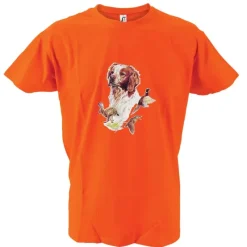 T-shirt orange épagneul ®*Bartavel Hot