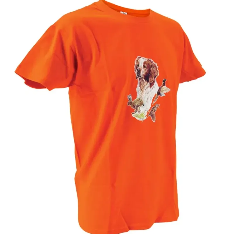 T-shirt orange épagneul ®*Bartavel Hot