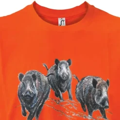 T-shirt orange sangliers ®*Bartavel Outlet