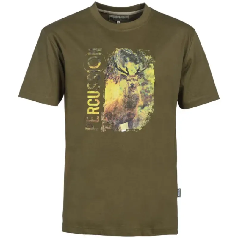 T-shirt Cerf 100% Coton 180g/m² Col Rond*Percussion Best