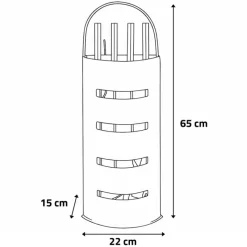 Valet de cheminée métal noir 5 pièces Outils feu bois 65 cm* New