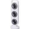 Ventilateur de table rechargeable 3 sorties - Blanc 3W* Sale