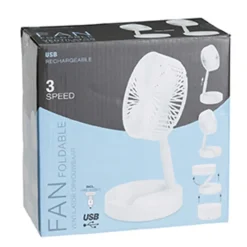 Ventilateur pliable 24h autonomie 3 modes de vitesse USB Ø16cm* Best