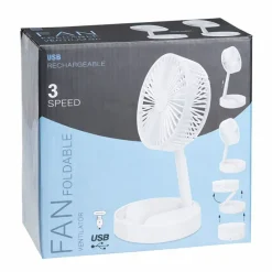 Ventilateur pliable 24h autonomie 3 modes de vitesse USB Ø16cm* Best