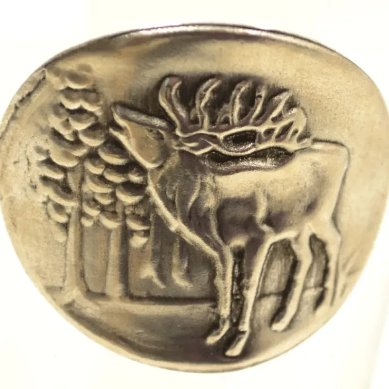 Verres à vin 360 ml décor étain relief de gibiers 6 pièces* Sale