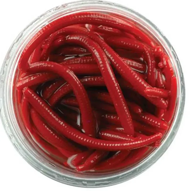 Vers rouges ® 3 cm - Appât pour truite et carnassiers*Powerbait