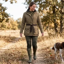 Veste chasse Cevrus femme 2 poches imperméable polyester XS à 2XL*Club interchasse Hot