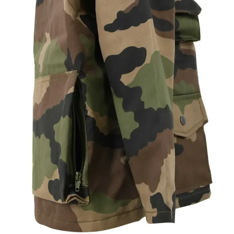 Veste chasse fermeture glissière coton polyester camo 6 à 16 ans* Outlet