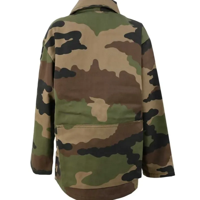 Veste chasse fermeture glissière coton polyester camo 6 à 16 ans* Outlet