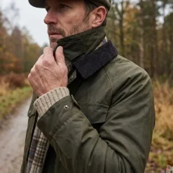 Veste cirée 1919 isolation thermique coton ciré vert kaki S à 3XL*Swedteam Clearance